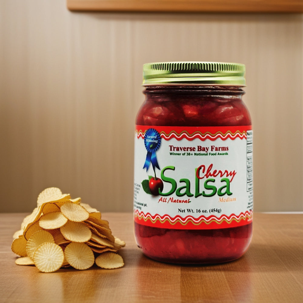 Cherry Salsa - Medium, 16 oz - Traverse Bay Farms