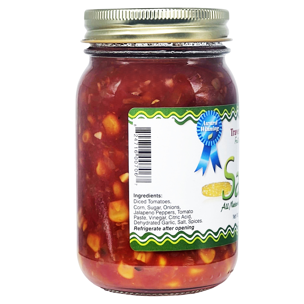Corn Salsa - Medium, 16 oz - Traverse Bay Farms