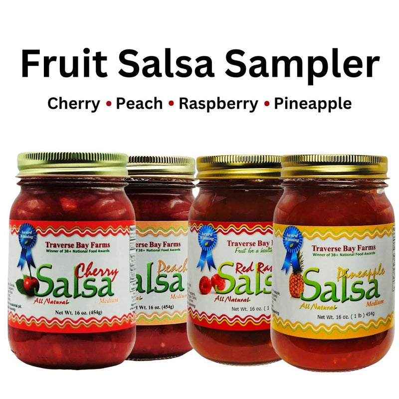 Traverse Bay Farms Fruit Salsa Sampler, 4 - 16 oz jars
