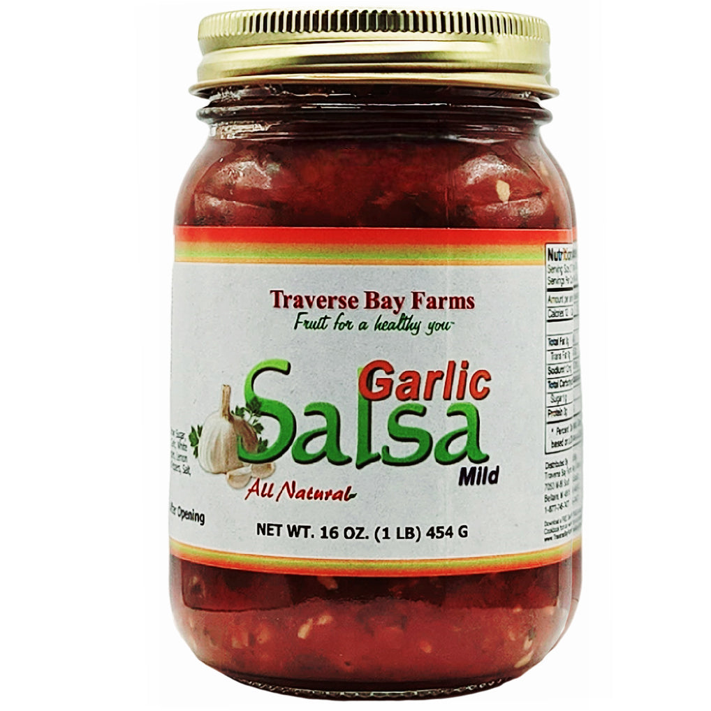 Garlic Salsa - Mild, 16 oz - Traverse Bay Farms