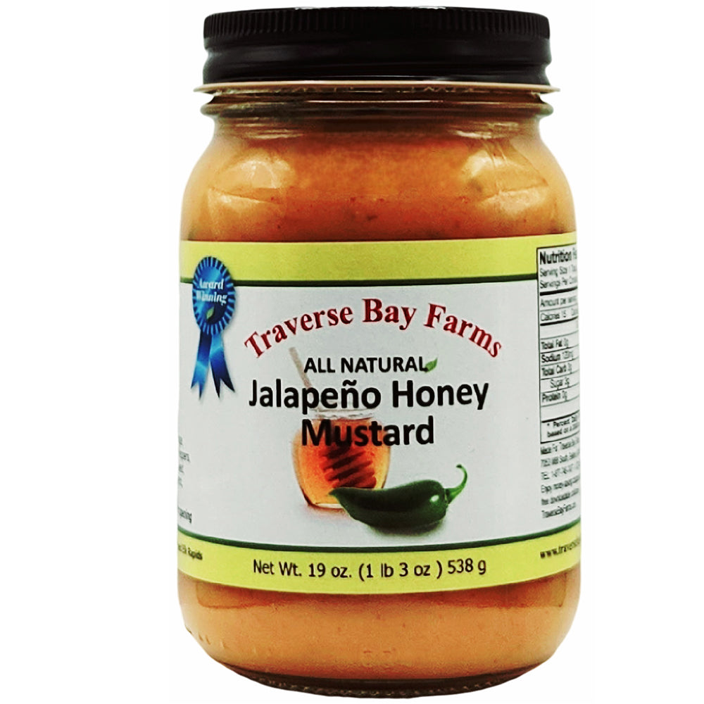 Jalapeno Honey Mustard, 19 oz. - Traverse Bay Farms