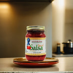 Peach Salsa - Medium, 16 oz - Traverse Bay Farms