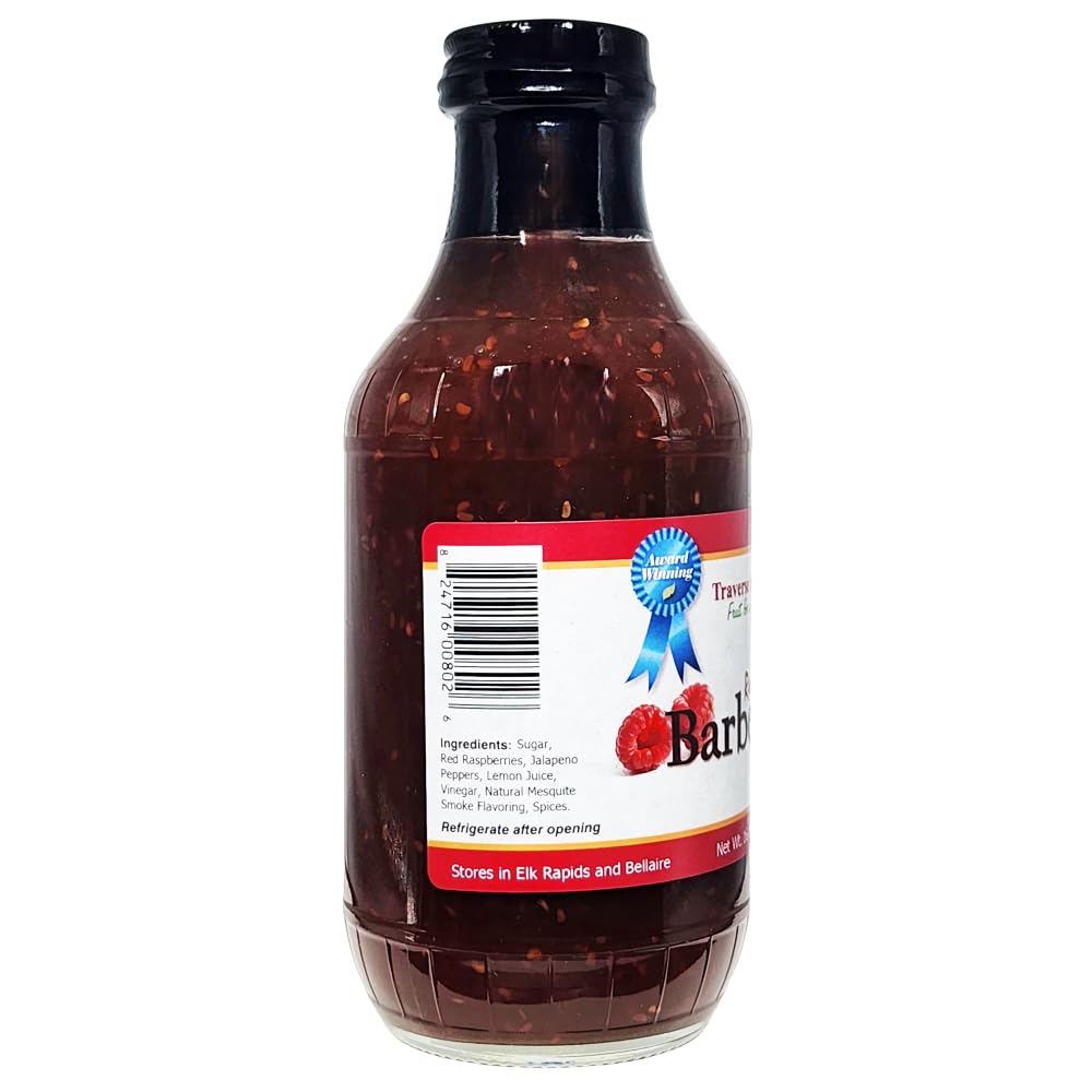 Red Raspberry BBQ Sauce, 19 oz. - Traverse Bay Farms
