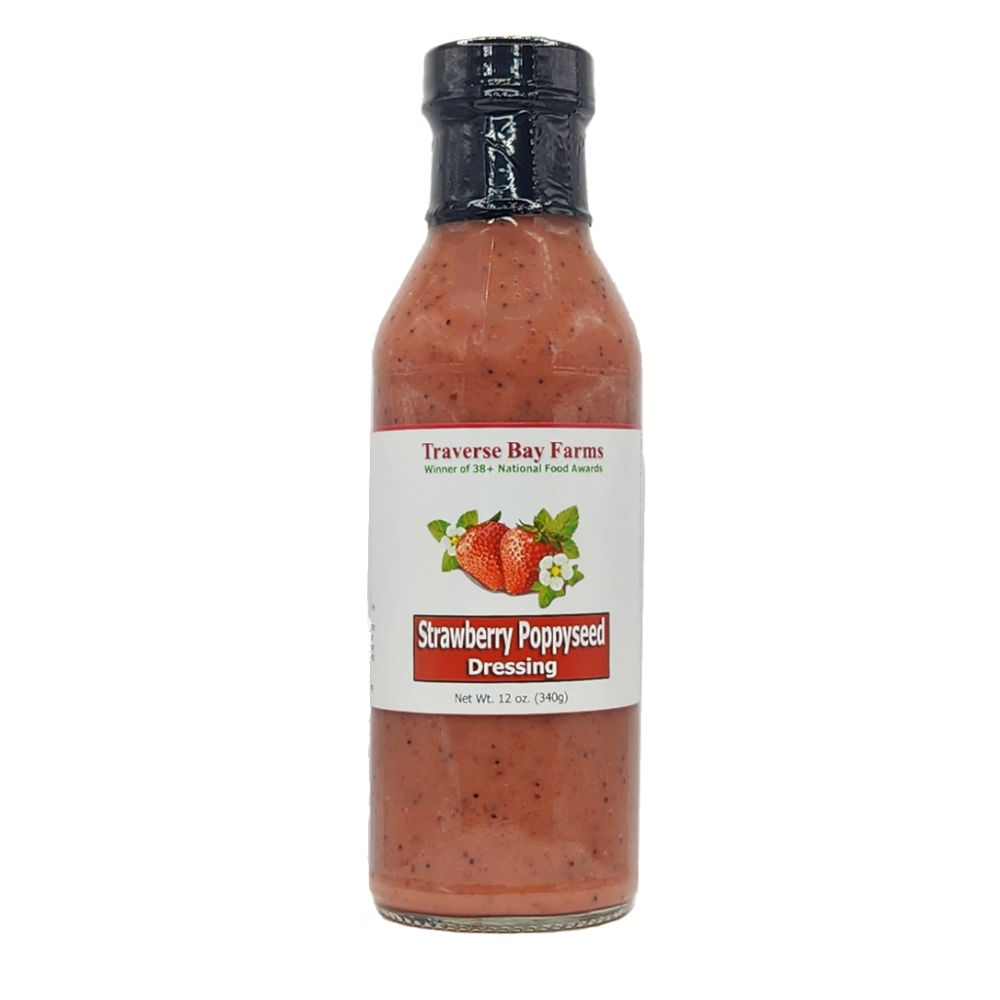 Strawberry Poppyseed Salad Dressing, 12 oz. - Traverse Bay Farms
