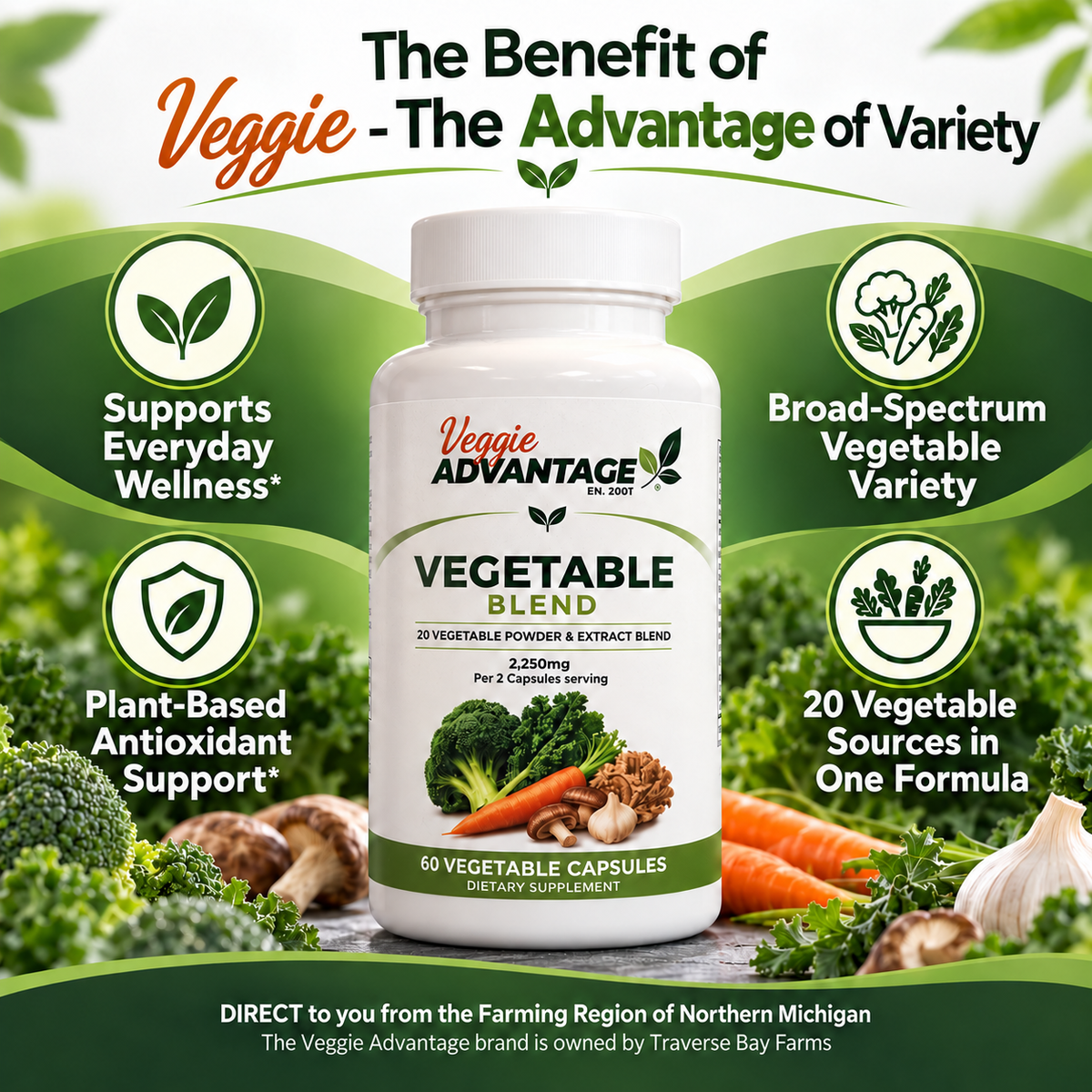 Veggie Advantage Vegetable Blend Supplement