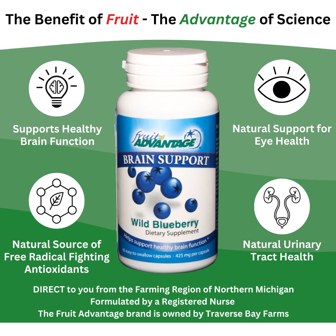 Wild Blueberry Brain Support - Traverse Bay Farms