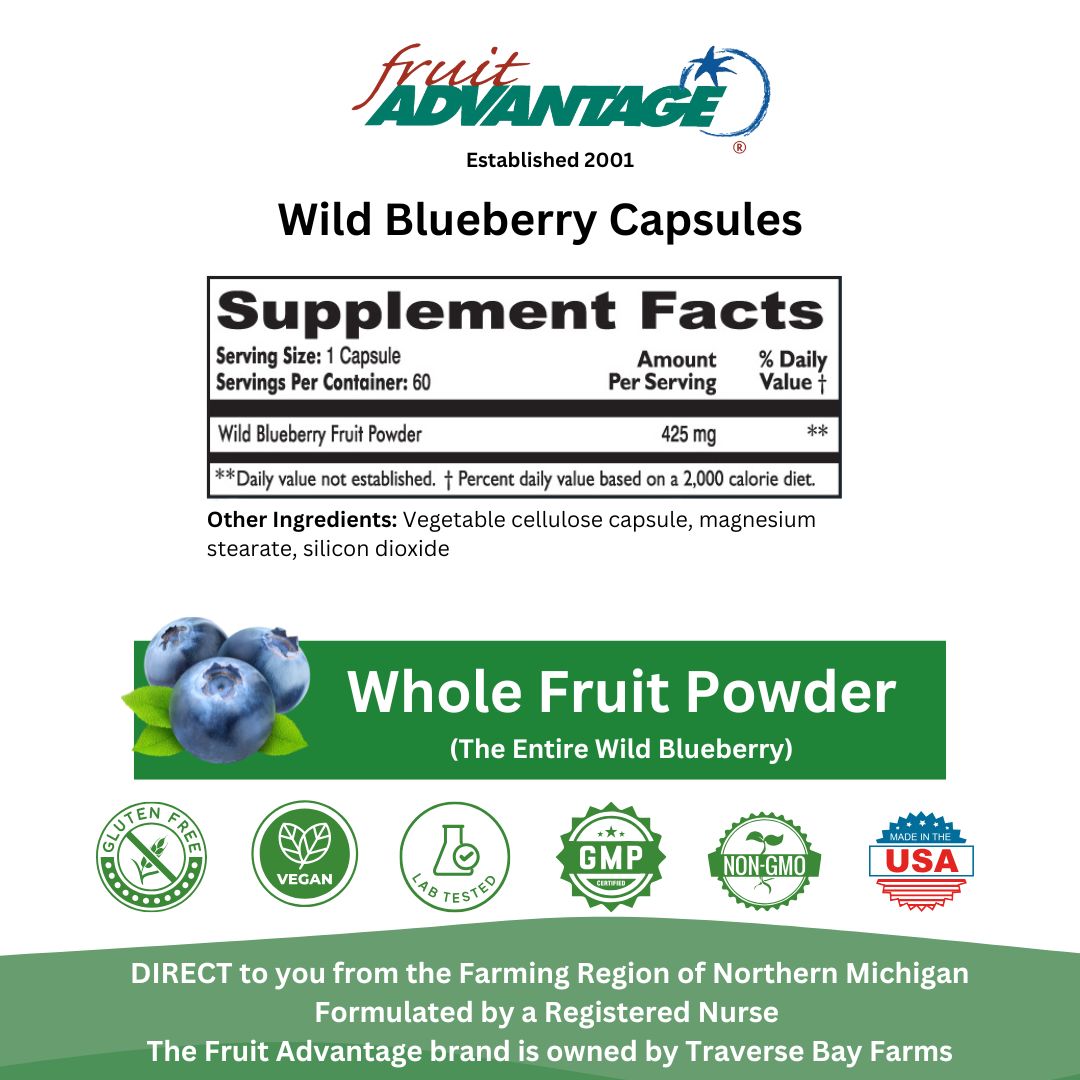 Wild Blueberry Brain Support - Traverse Bay Farms