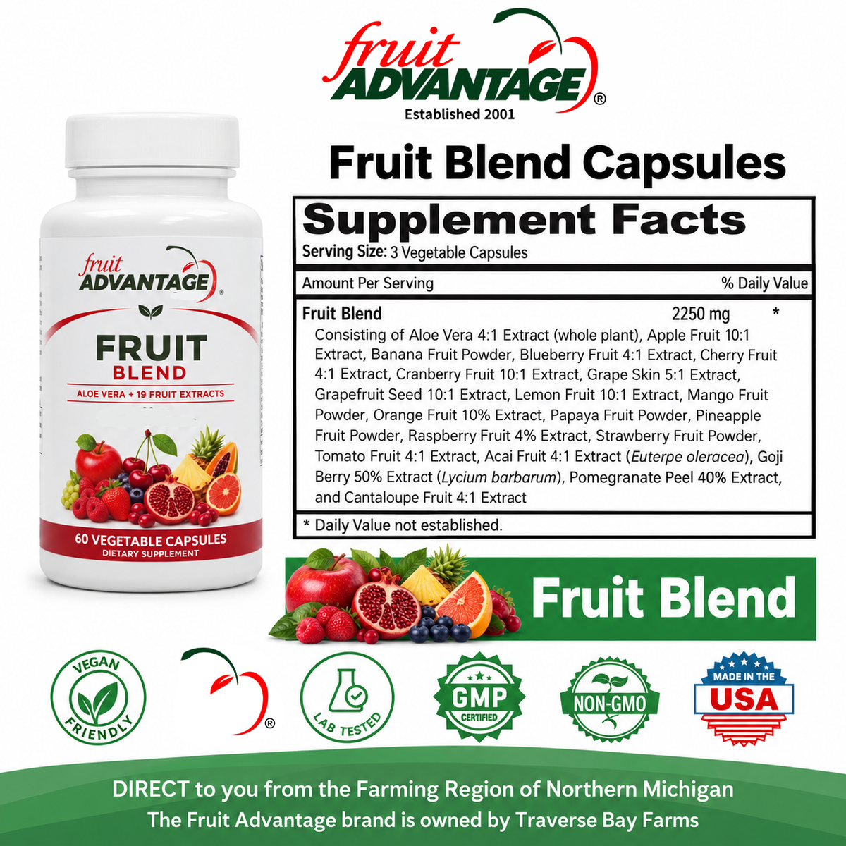 Fruit Advantage Fruit Blend Supplement