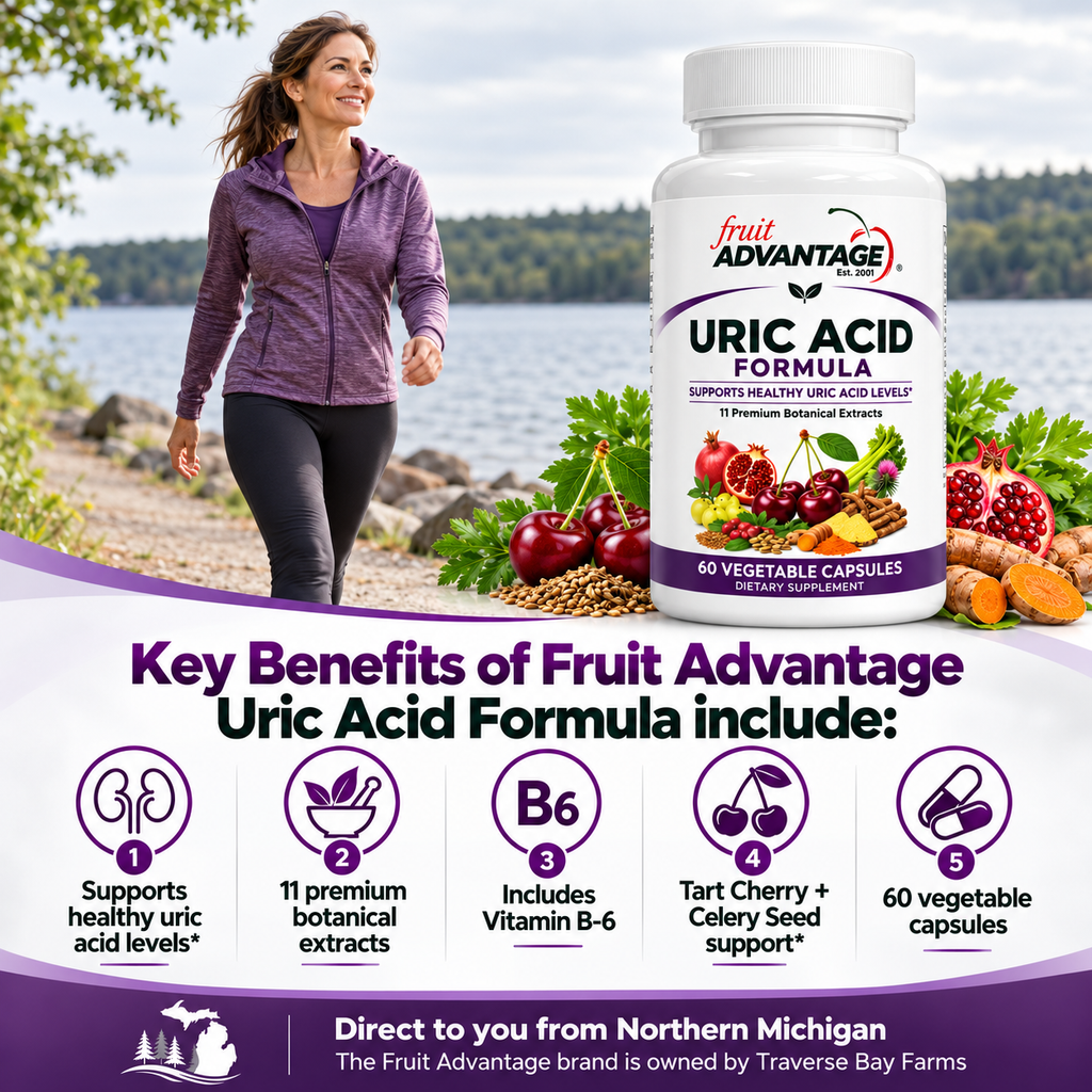 Fruit Advantage Uric Acid Supplement - 60 Capsules