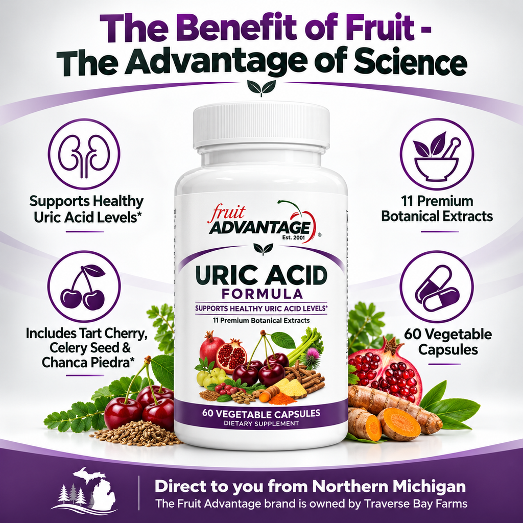 Fruit Advantage Uric Acid Supplement - 60 Capsules