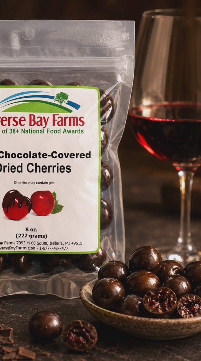 Traverse Bay Farms chocolate covered cherries