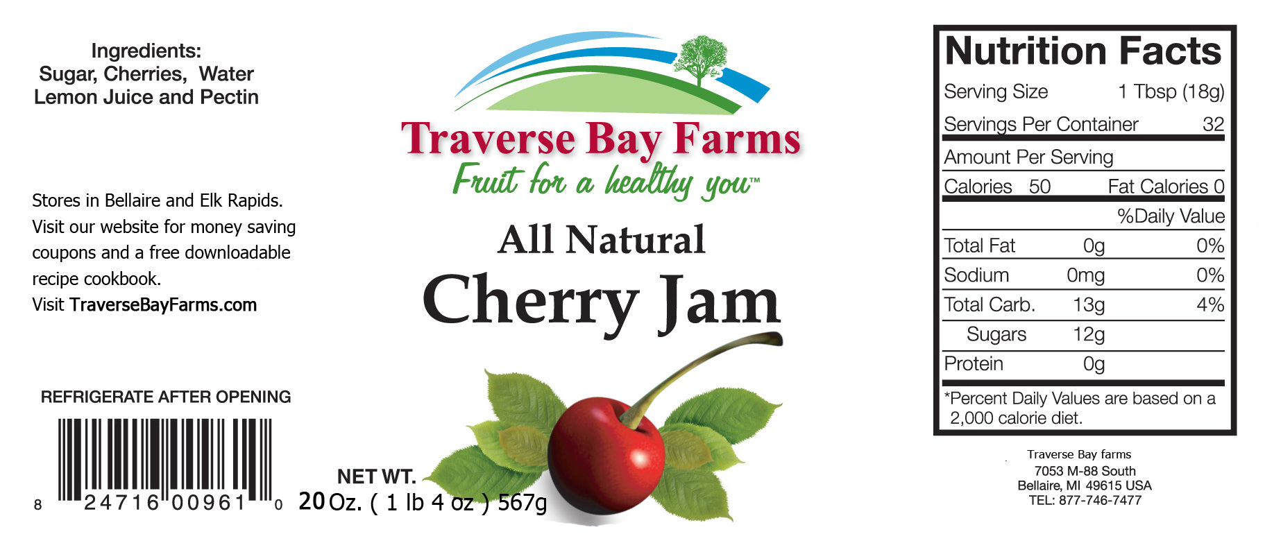 Cherry Jam - traversebayfarms