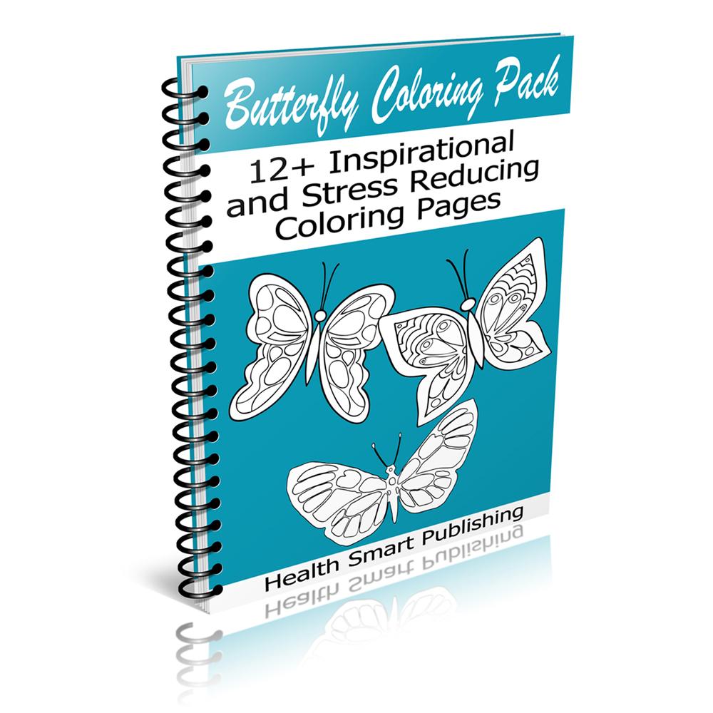 Adult Coloring Book - Butterflies - traversebayfarms Main image