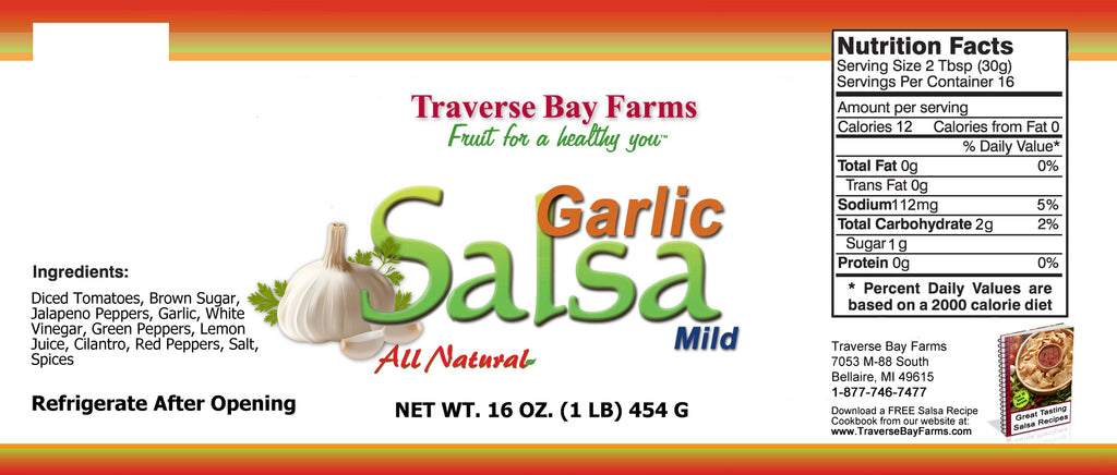 Garlic Salsa, Mild - traversebayfarms