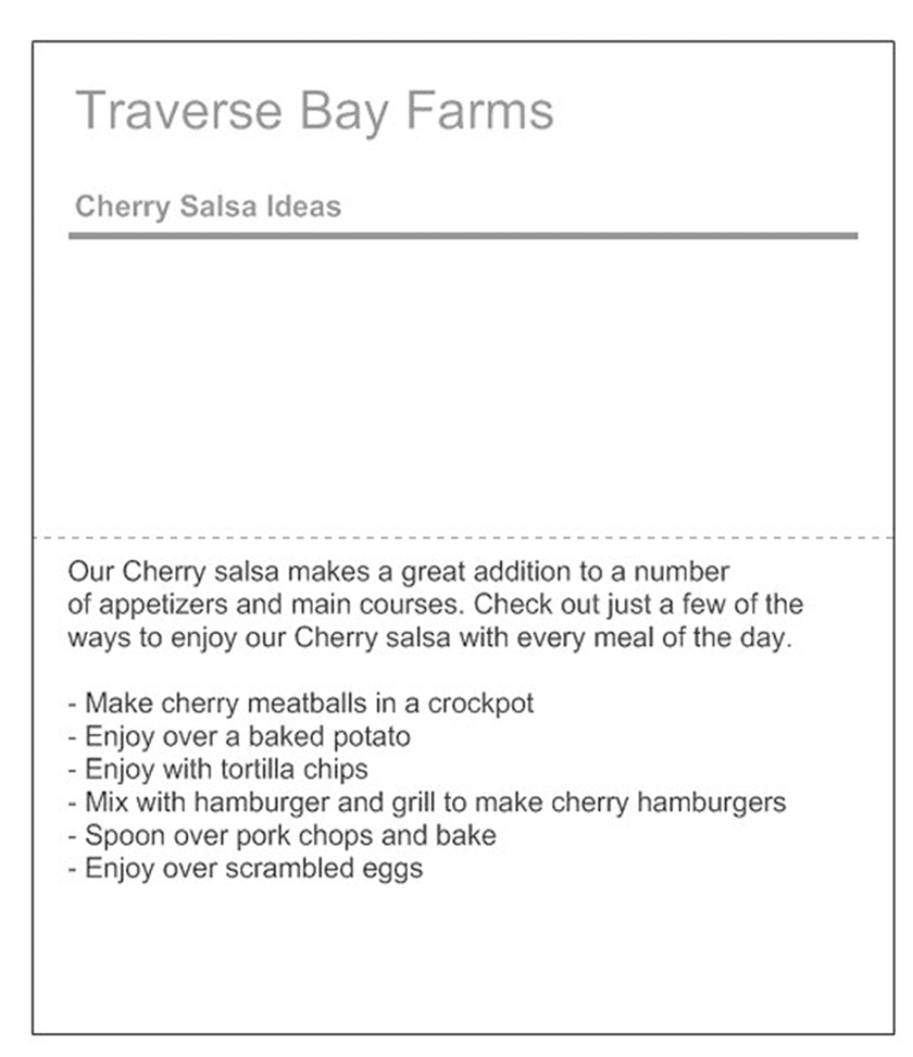 Zesty Cherry Salsa - (Spicy But Not Hot) - traversebayfarms