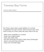 Zesty Cherry Salsa - (Spicy But Not Hot) - traversebayfarms