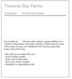 Gourmet Salsa Sampler - traversebayfarms