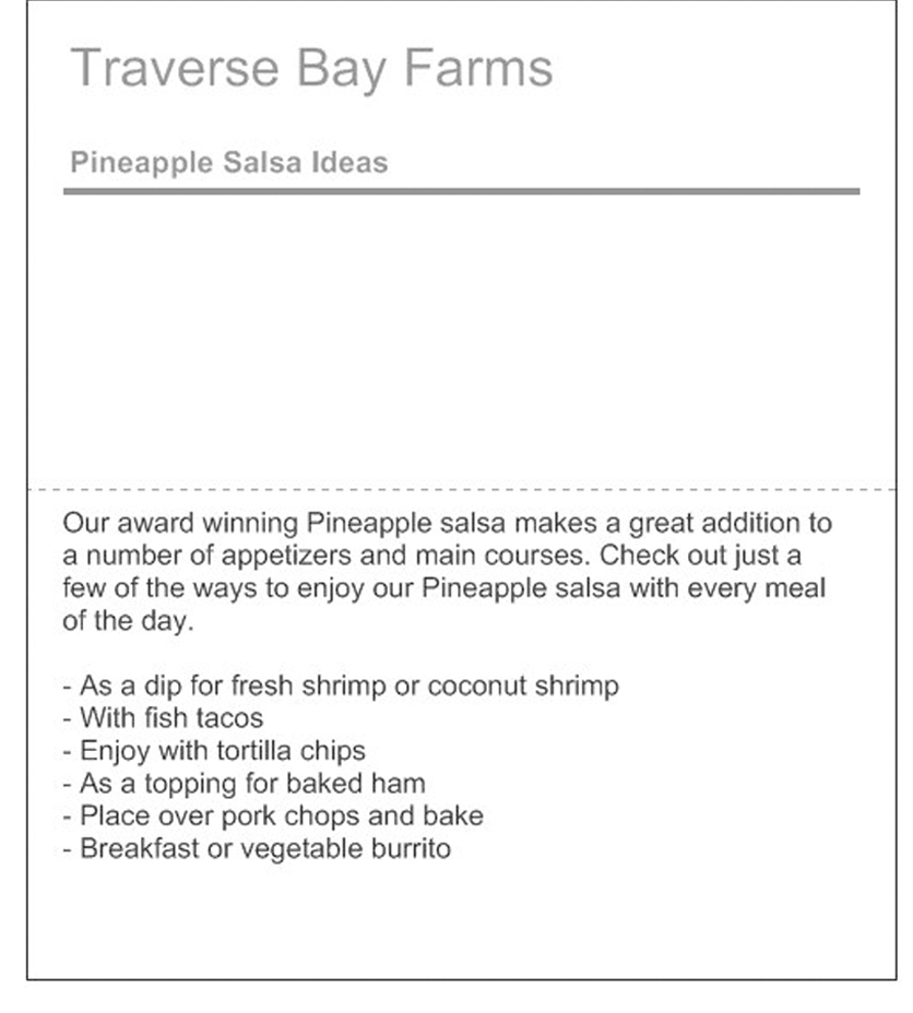 Fruit Salsa Sampler - traversebayfarms