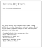 Red Raspberry Salsa - traversebayfarms